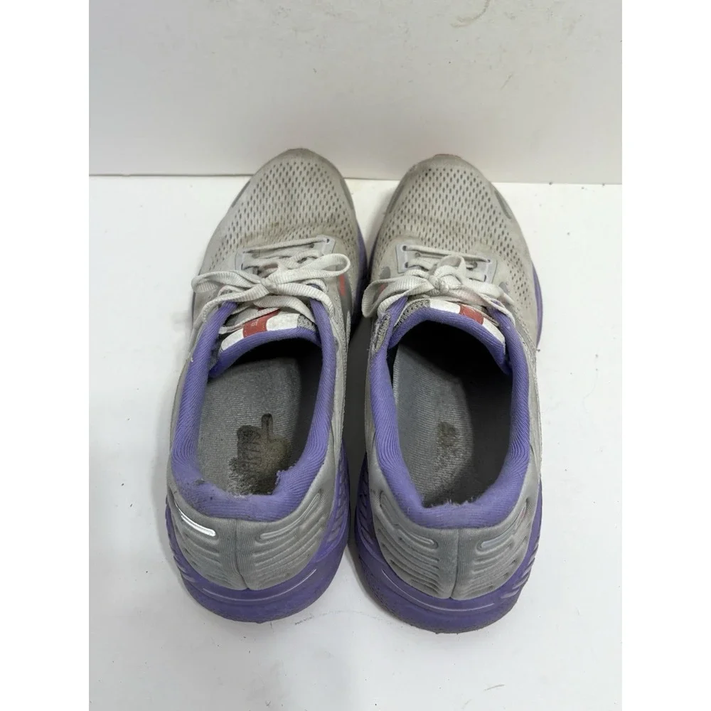 Brooks Adrenaline GTS 22 Womens Shoes Size 10 Purple Gray Running Gym Sneakers